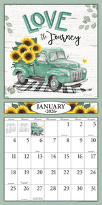 Love the Journey 2026 (Item#77632)  - 12x24 Refill Sheet Calendar - BONUS POCKET PLANNER & BOOKMARK WHILE QUANTITIES LAST