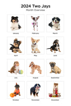 Load image into Gallery viewer, Puppies 2024 (Item #26606) - 12x24 Refill Sheet Calendar - BONUS POCKET PLANNER &amp; BOOKMARK WHILE QUANTITIES LAST
