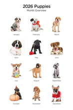 Load image into Gallery viewer, Puppies 2026 (Item #26606) - 12x24 Refill Sheet Calendar - BONUS POCKET PLANNER &amp; BOOKMARK WHILE QUANTITIES LAST
