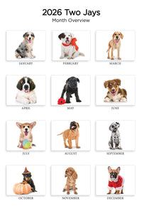 Puppy Love Folding Calendar 2026 (Item # 289623)