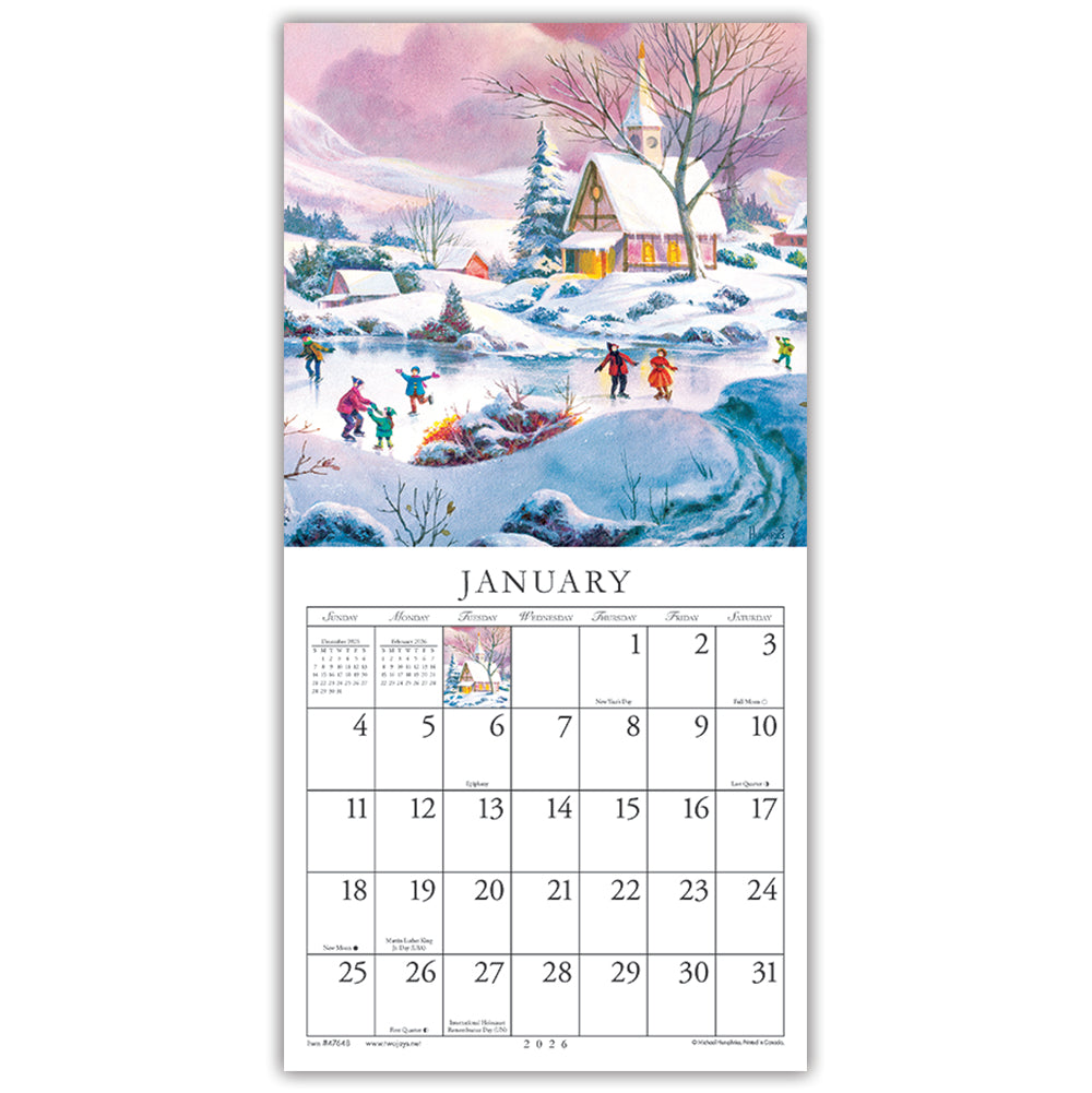 Simple Country 2026 (Item #47648) - 7x14 Refill Sheet Calendar - INCLUDES LIST PAD & BONUS BOOKMARK - WHILE QUANTITIES LAST