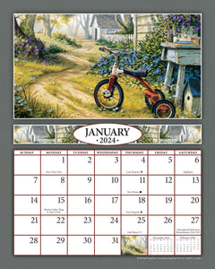 Simple Country 2024 (Item #2097) - 8x10 Refill Sheet Calendar - BONUS POCKET PLANNER & BOOKMARK WHILE QUANTITIES LAST