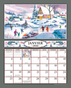 Simplicité Campagnarde 2026 (Article #2988) - Recharge de 8x10 feuille calendrier