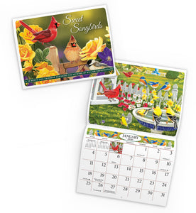 Sweet Songbirds Folding Calendar 2026 (Item # 289645)