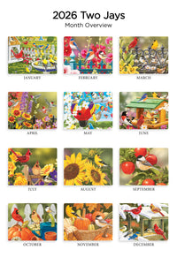 Sweet Songbirds Folding Calendar 2026 (Item # 289645)