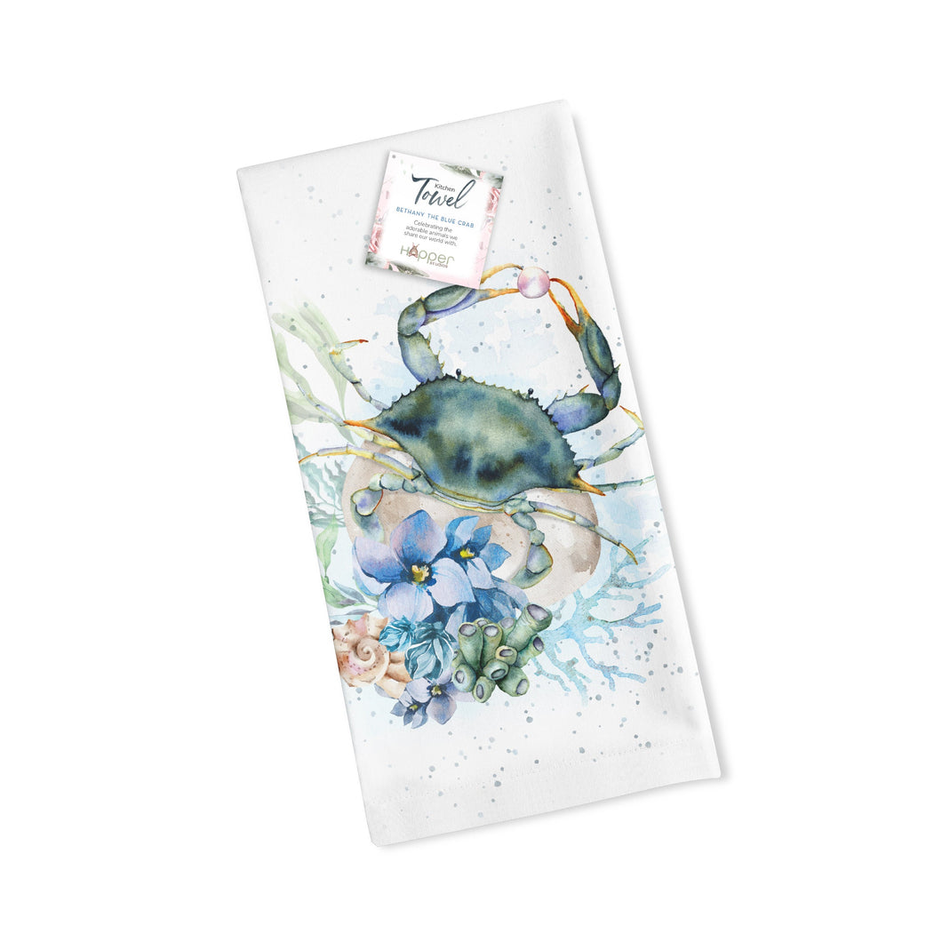 Hopper Studios Towel - Bethany the Blue Crab