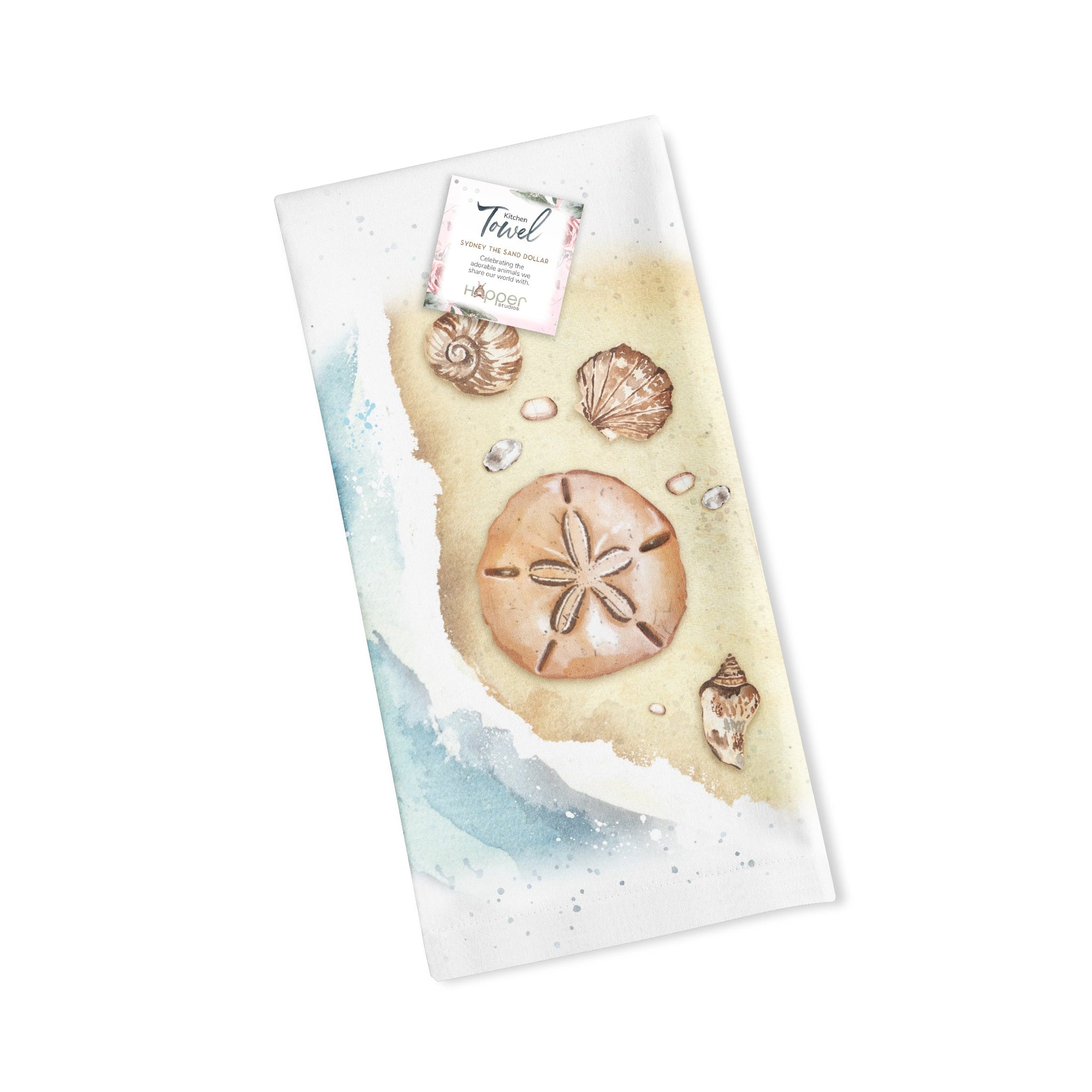 Hopper Studios Towel - Sydney the Sand Dollar – Two Jays Enterprises