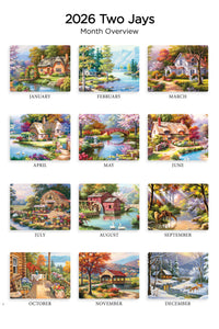 Vibrant Countryside Folding Calendar 2026 (Item # 289689)