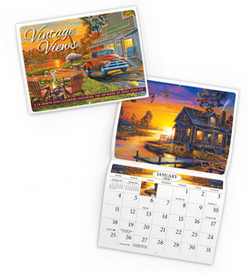 Vintage Views Folding Calendar 2026 (Item # 289699)