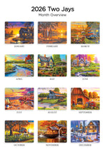 Charger l&#39;image dans la galerie, Vintage Views Folding Calendar 2026 (Item # 289699)
