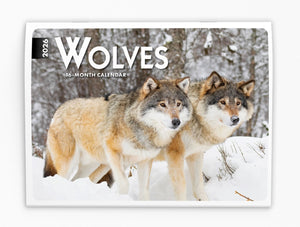 Wolves Folding Calendar 2026 (Item # 289543)