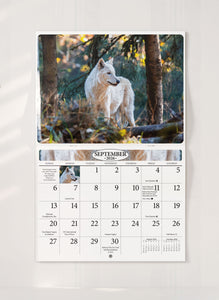 Wolves Folding Calendar 2026 (Item # 289543)