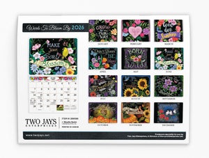 Words To Bloom By - Folding Calendar 2026 (Item # 289589)