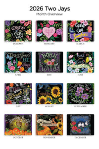 Words To Bloom By - Folding Calendar 2026 (Item # 289589)