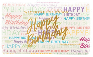 Wavertree Soap - Happy Birthday Font