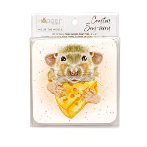 Hopper Studios Coaster Set - Millie the Mouse