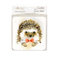 Load image into Gallery viewer, Hopper Studios Coaster Set - Henrik the Hedgehog
