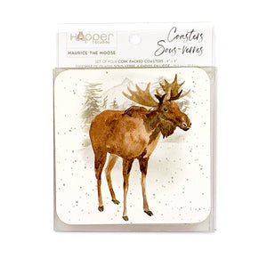Hopper Studios Coaster Set - Maurice the Moose