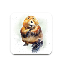 Load image into Gallery viewer, Hopper Studios Coaster Set - Bobby the Beaver

