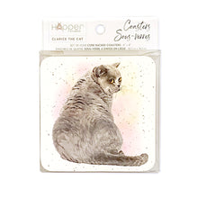 Load image into Gallery viewer, Hopper Studios Coaster Set - Clarice the Cat

