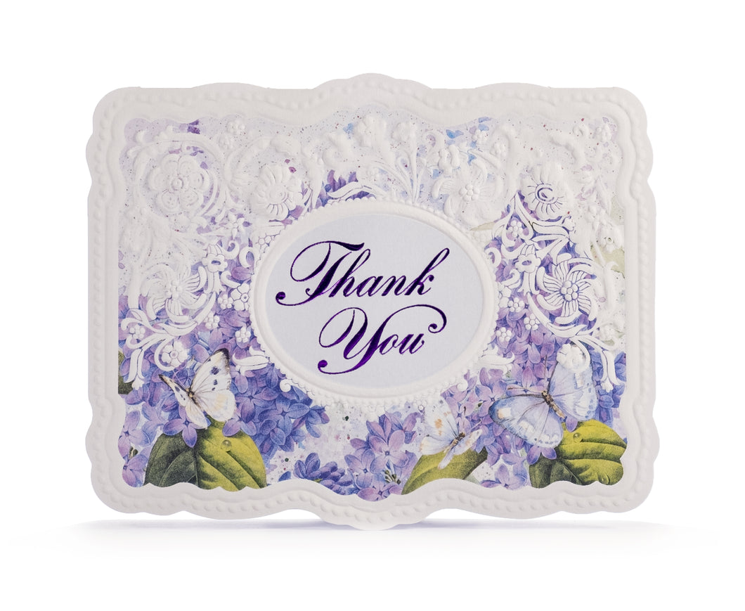 ForArtSake - Lilacs & Butterflies Thank You Card Set