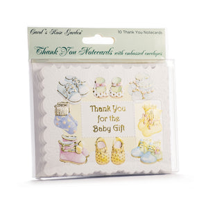 Baby Booties Thank You Card Set