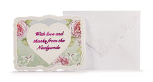 Load image into Gallery viewer, Wedding Heart &amp; Roses Thank You Card Set
