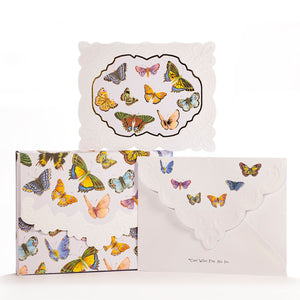 Cartes en boite papillons