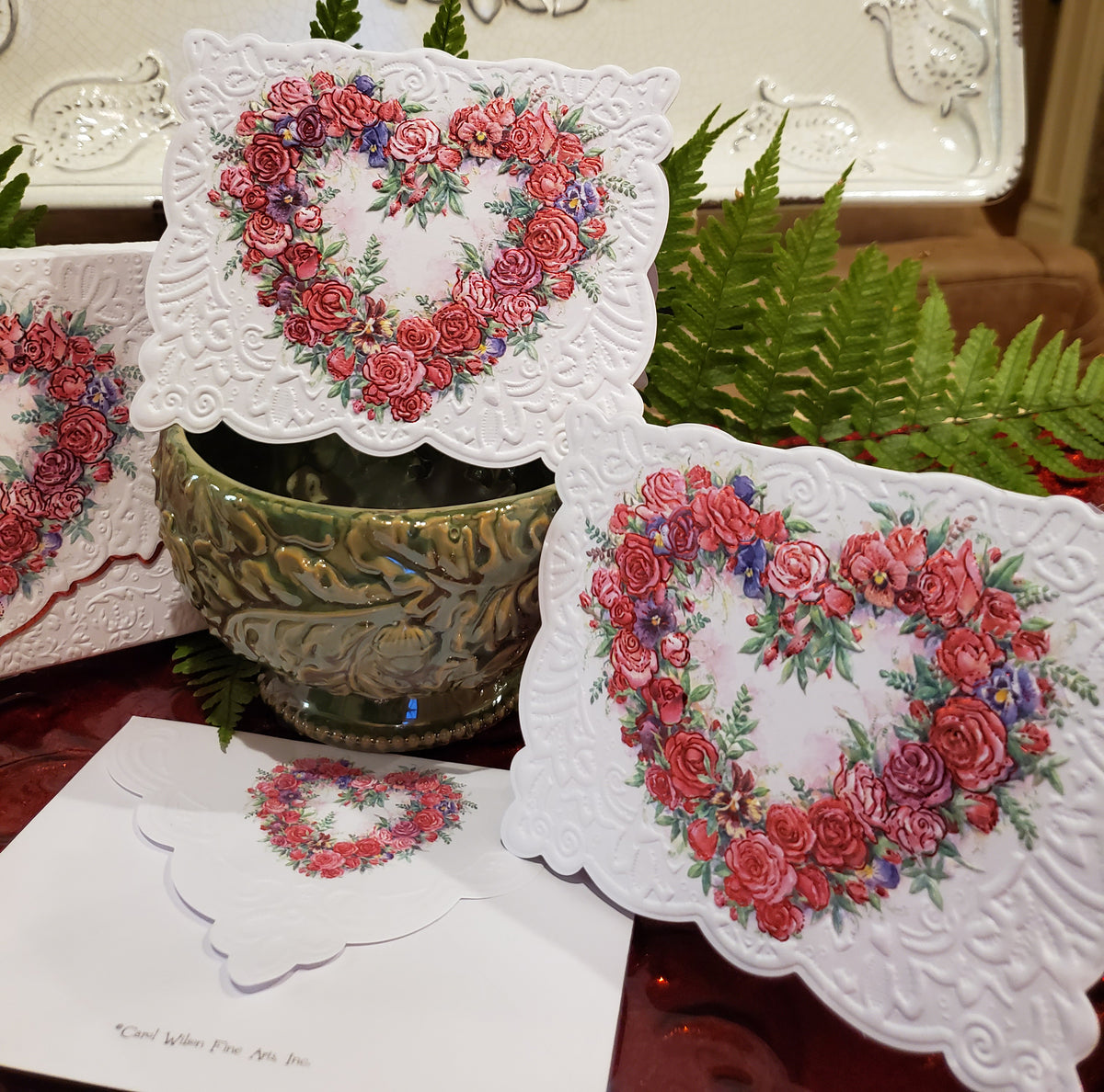 ForArtSake - Rose Heart Boxed Notecards – Two Jays Enterprises