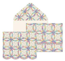Load image into Gallery viewer, ForArtSake - Wedding Ring Quilt Boxed Notecards
