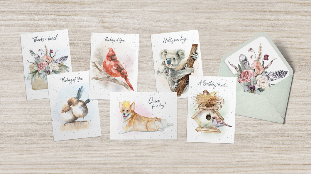 Hopper Studios Greeting Cards - Mixed 6 Pack